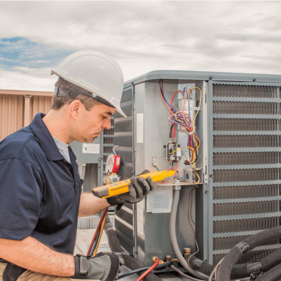Waterloo HVAC Pros HVAC technician servicing a system